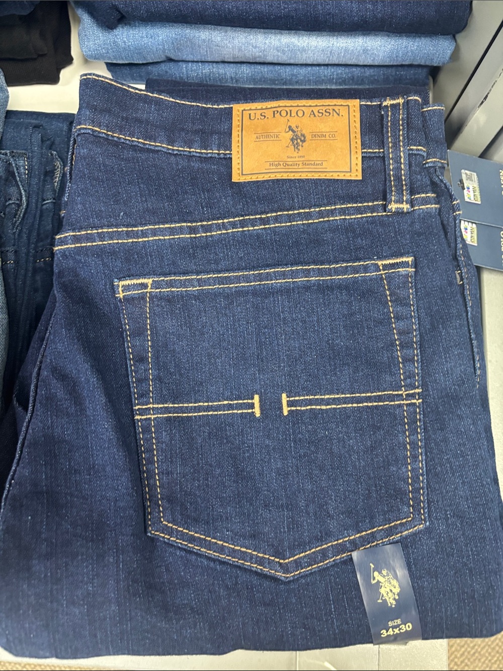 U.S. Polo Assn. Men’s Dark Blue Jeans